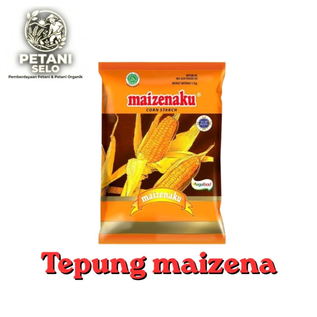 Tepung Jagung Maizenaku 250gr - Halus, Putih, Tidak Berbau
