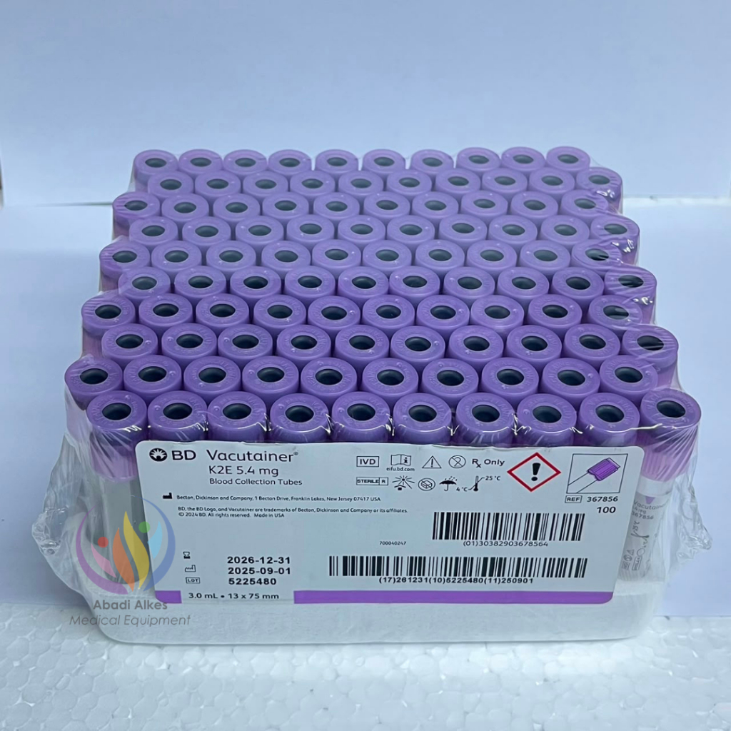 Tabung Vacutainer K3 EDTA 3ml 13x75mm BD Pet Tube