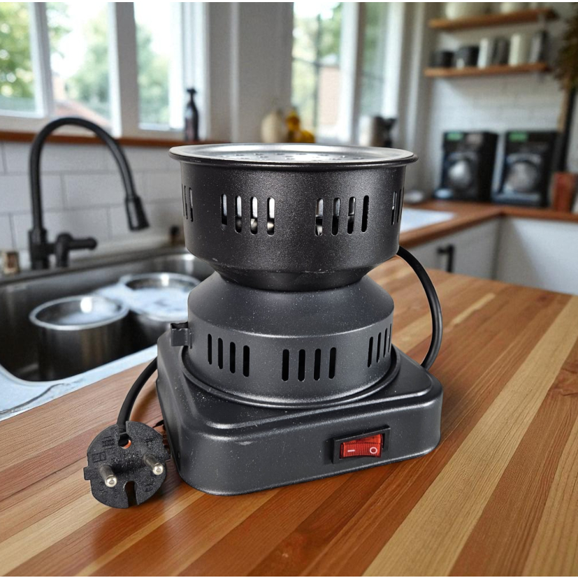 JZ Kompor Listrik Mini Pemanas Arang Hookah BBQ Charcoal Burner 500W - ZD-A016