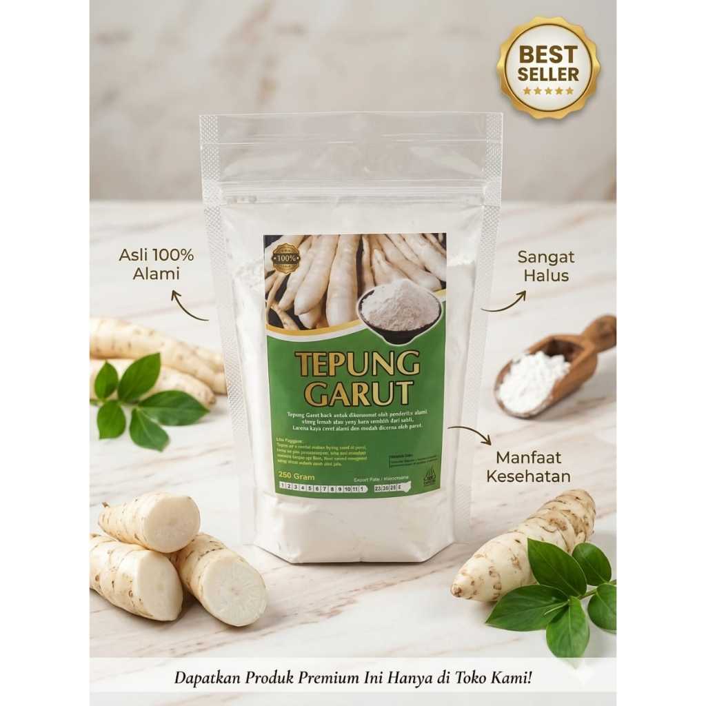 Tepung Garut Pati Tepung Garut. / Angkrik 250gr