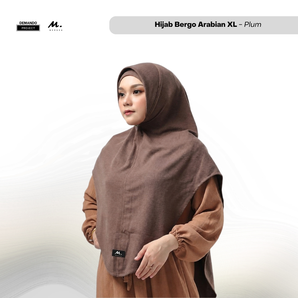 MERUKA - Hijab Bergo Arabian XL - Plum