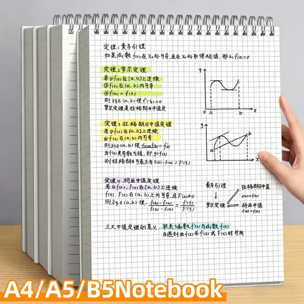 Buku Notebook Ring Atas A5 A4 B5 Notebook Spiral Vertikal Ring Atas Notepad Agenda Spiral Vertikal B