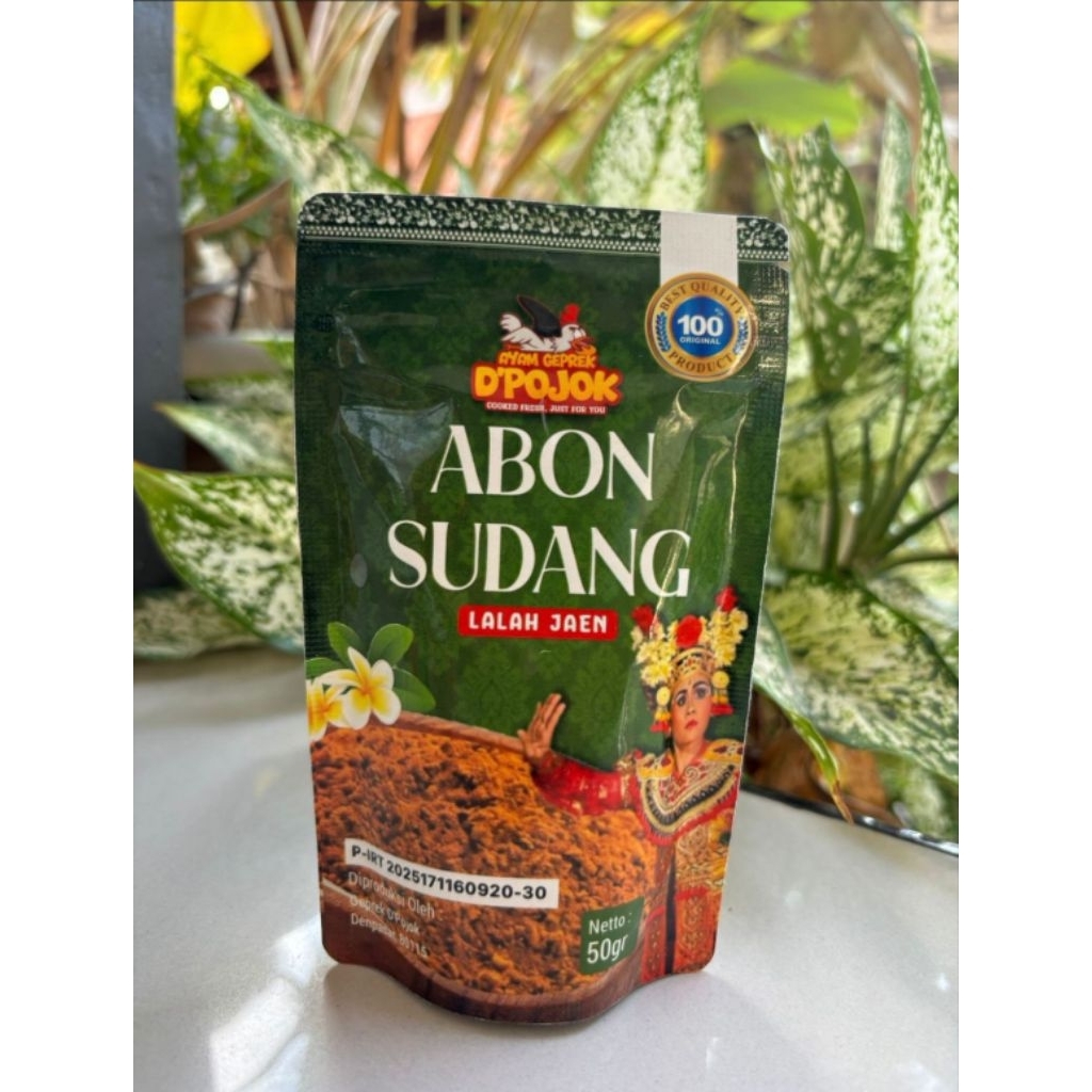 abon sudang lalah jaen(pedas enak) by geprek d'pojok