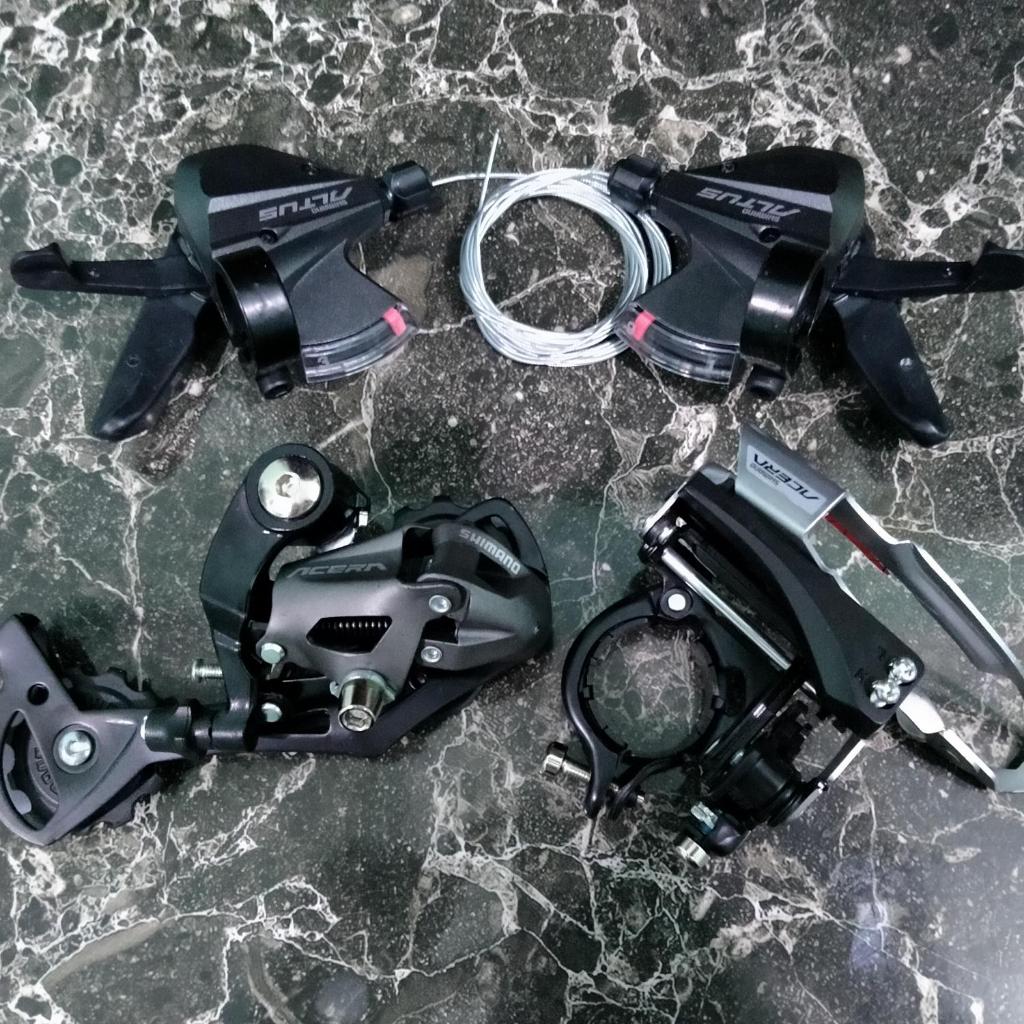 Groupset Shimano Acera M390 Altus M370 3 x 9 Speed Original MTB Minion