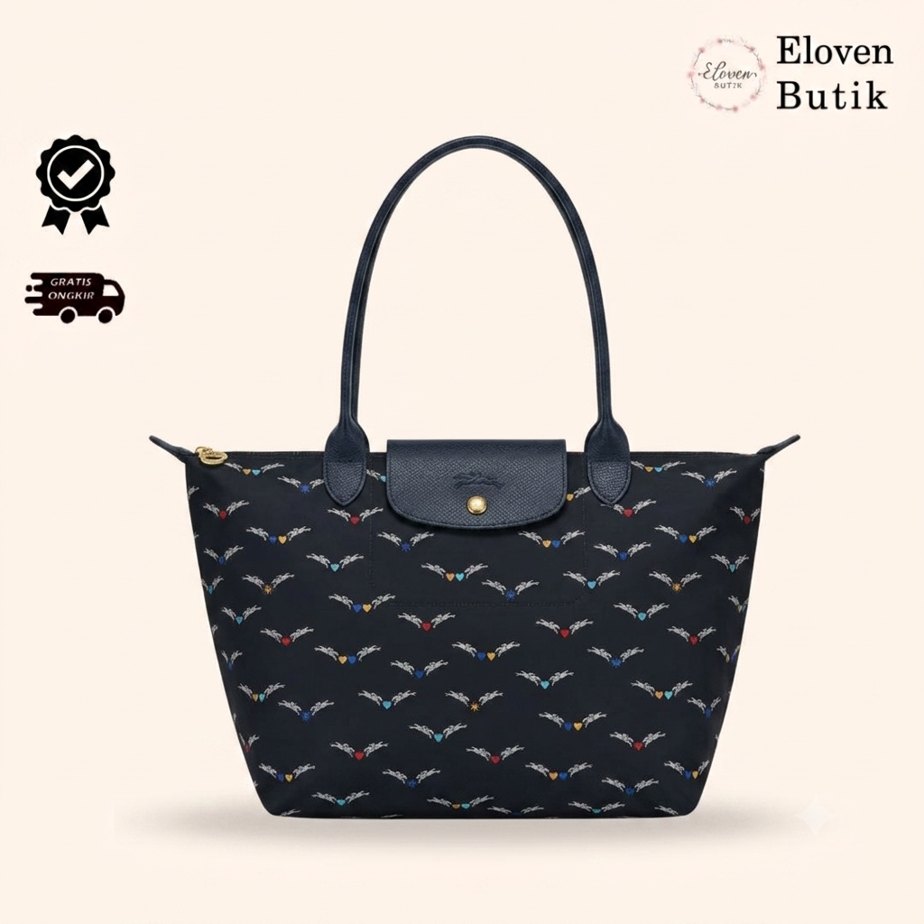 Longcham* Le Pliage Chevaux Ailes Tote