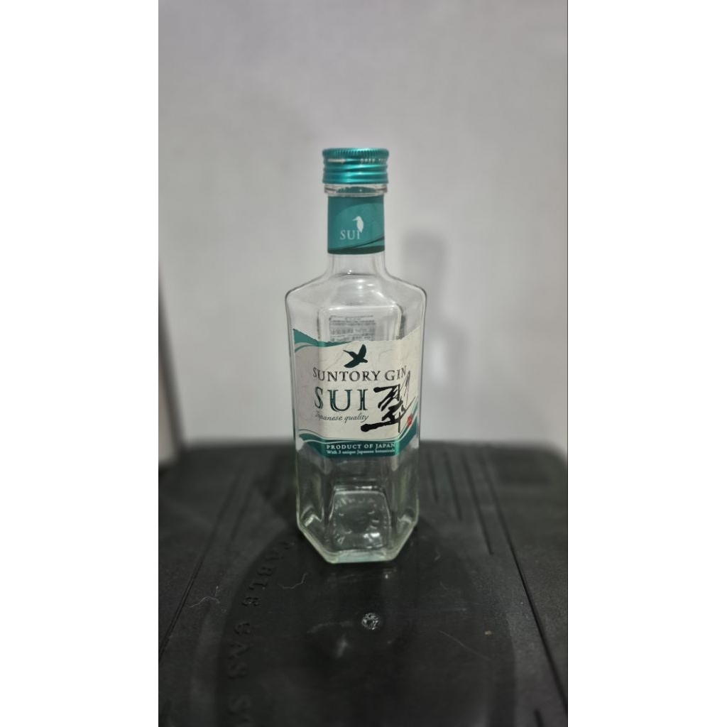 Botol bekas miras Suntory Jin Mini size 350 ml