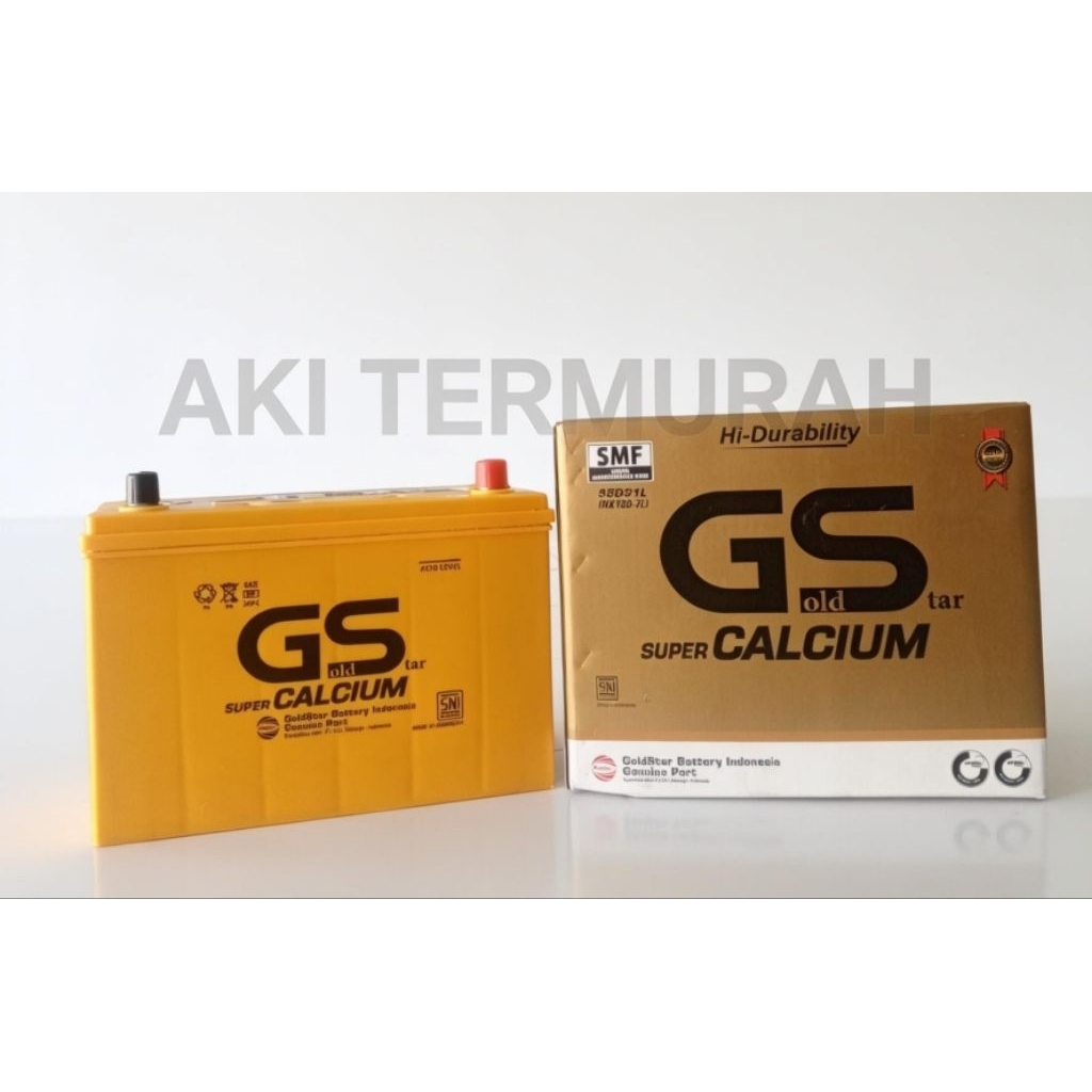 Aki Kering Mobil Gold Star NX120-7L ( 95D31L ) 12V 110Ah Original untuk Navara, Triton, Pajero Sport
