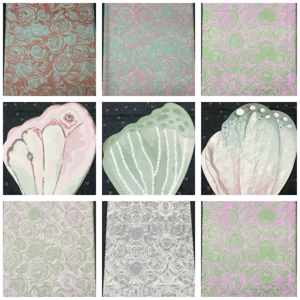 @2PCS KERTAS BAKET BUNGA KARAKTER KUPU KUPU & KOTAK WARNA