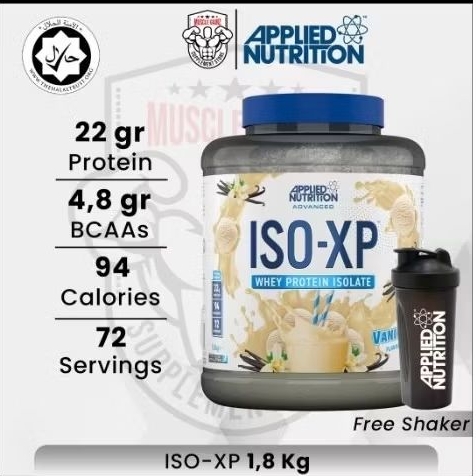 APPLIED NUTRITION ISO XP 100% WHEY PROTEIN ISOLATE 5 LBS BPOM HALAL