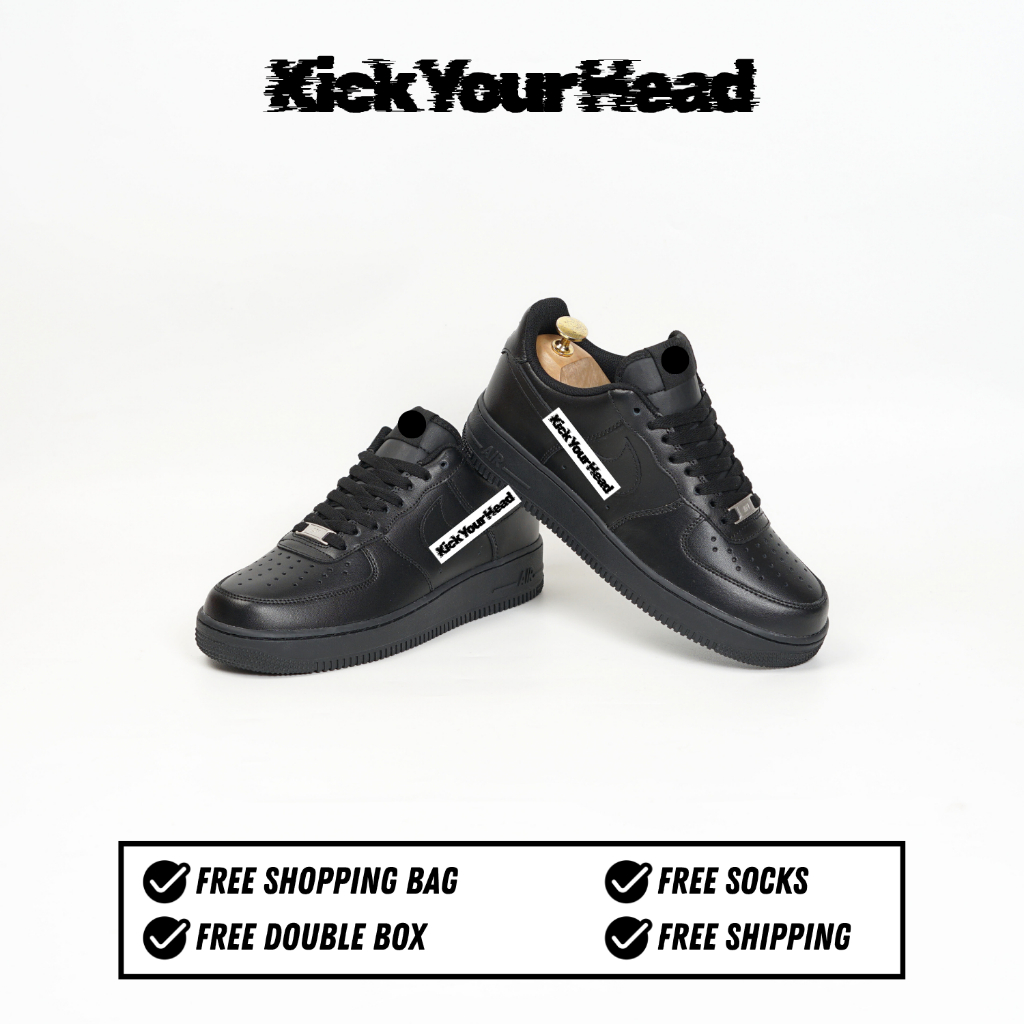 Sneakers Unisex AF 1 Low Triple Black & All Colors 100% Bnib