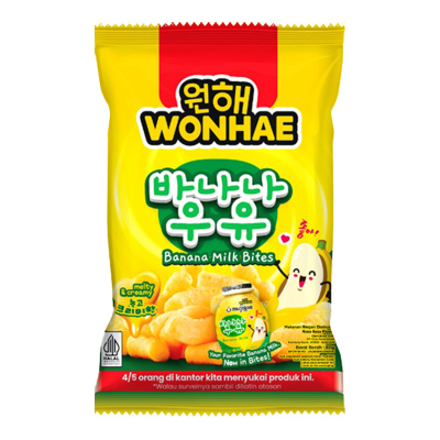 Wonhae Snack Banana Milk Bites / Chocolate Banana Bites  60 g