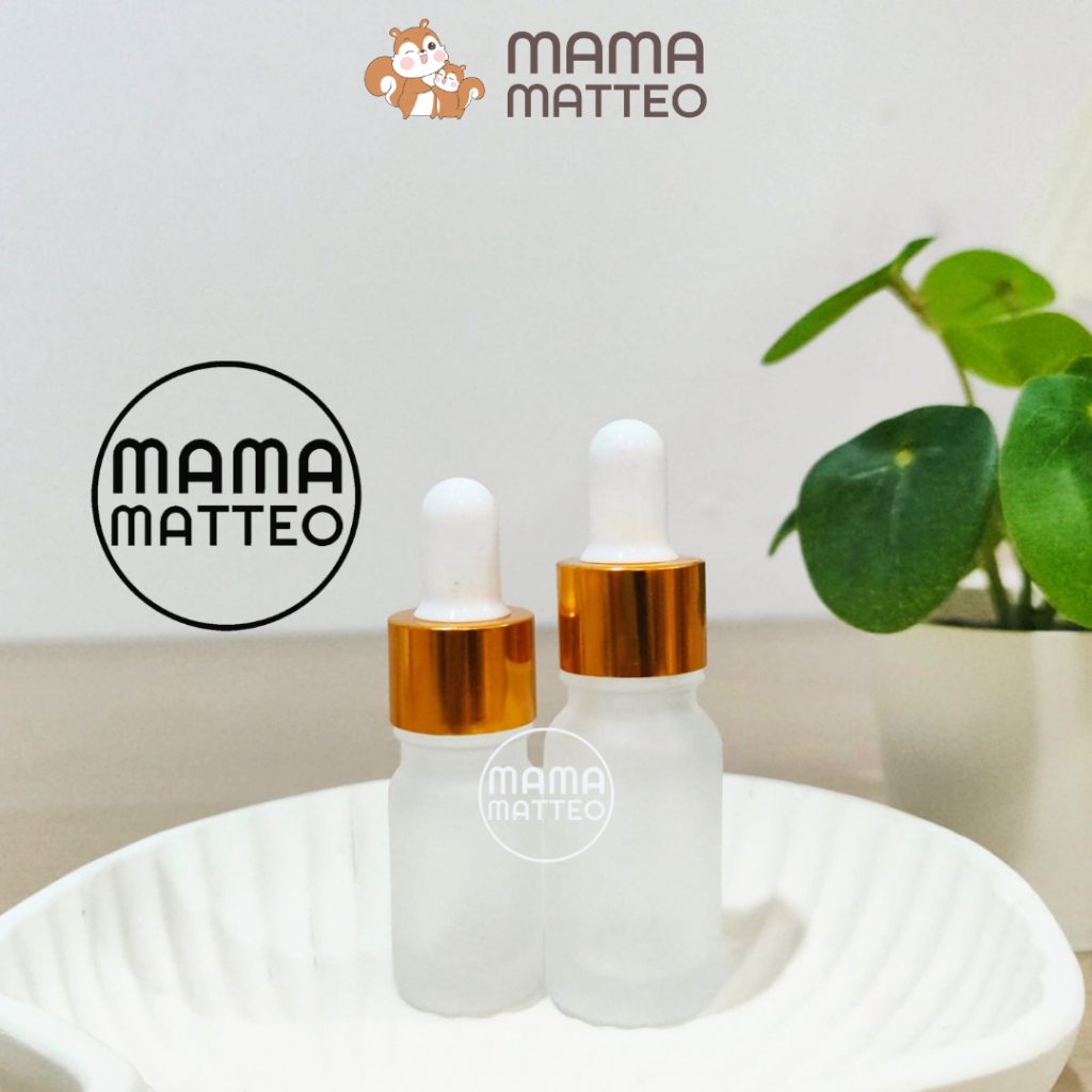 Botol Pipet Kaca Refill 5ml 10ml / Botol Kecil Isi Ulang Skincare Serum Kosmetik Travel Size
