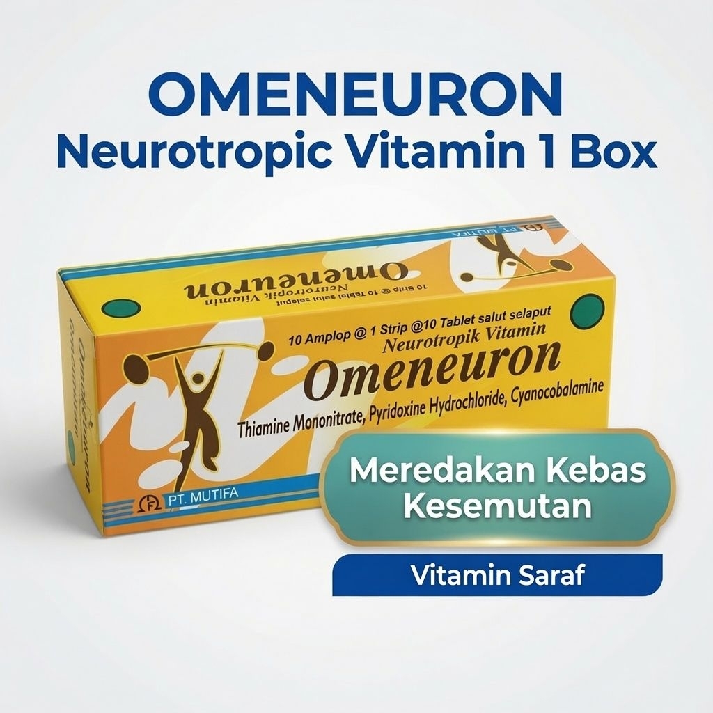 OMENEURON Vitamin Saraf 1 Box - Meredakan Kebas Kesemutan & Neurologi