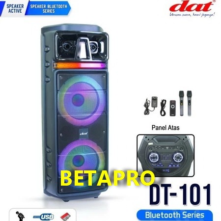 Speaker Portable Wireless Dat DT 101 Original 10 inch Bluetooth