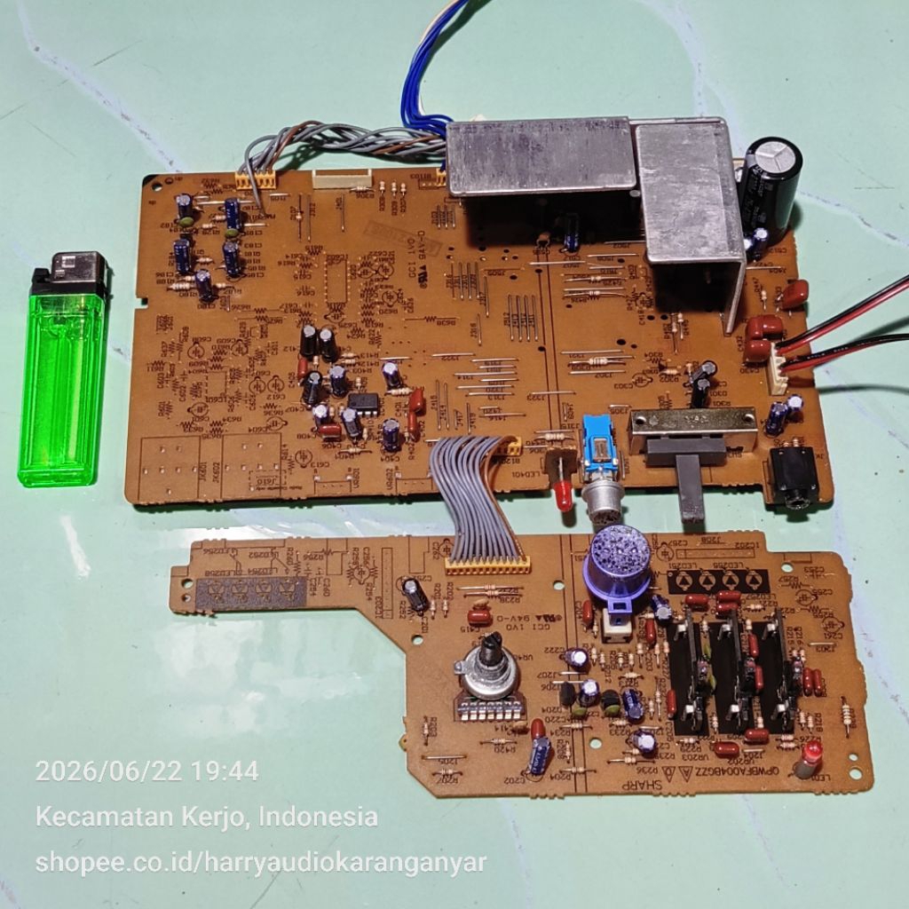 Modul Power-Amp IC LA4663 + Volume Control Lepasan SHARP Belum Ditest