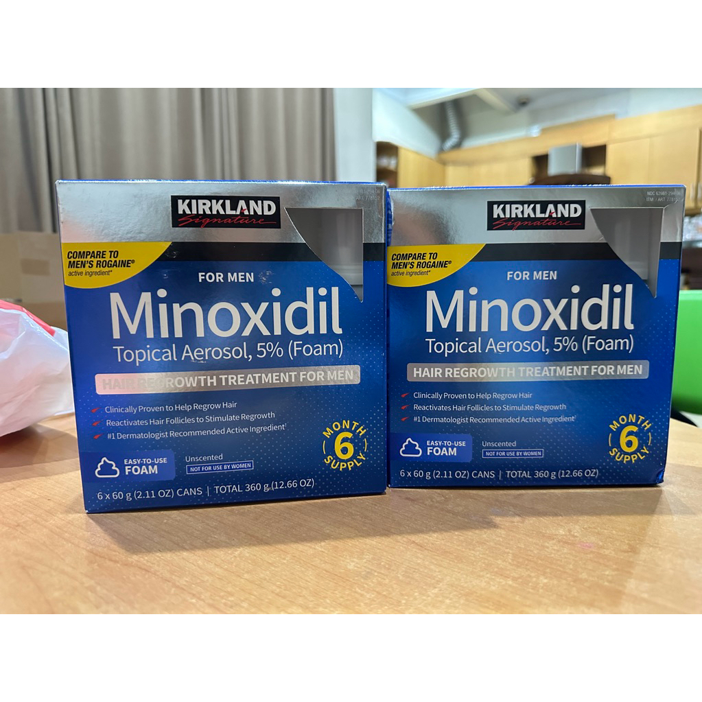 kirkland foam topical aerosol ori USA handcarry | minoxidil FOAM 60ml