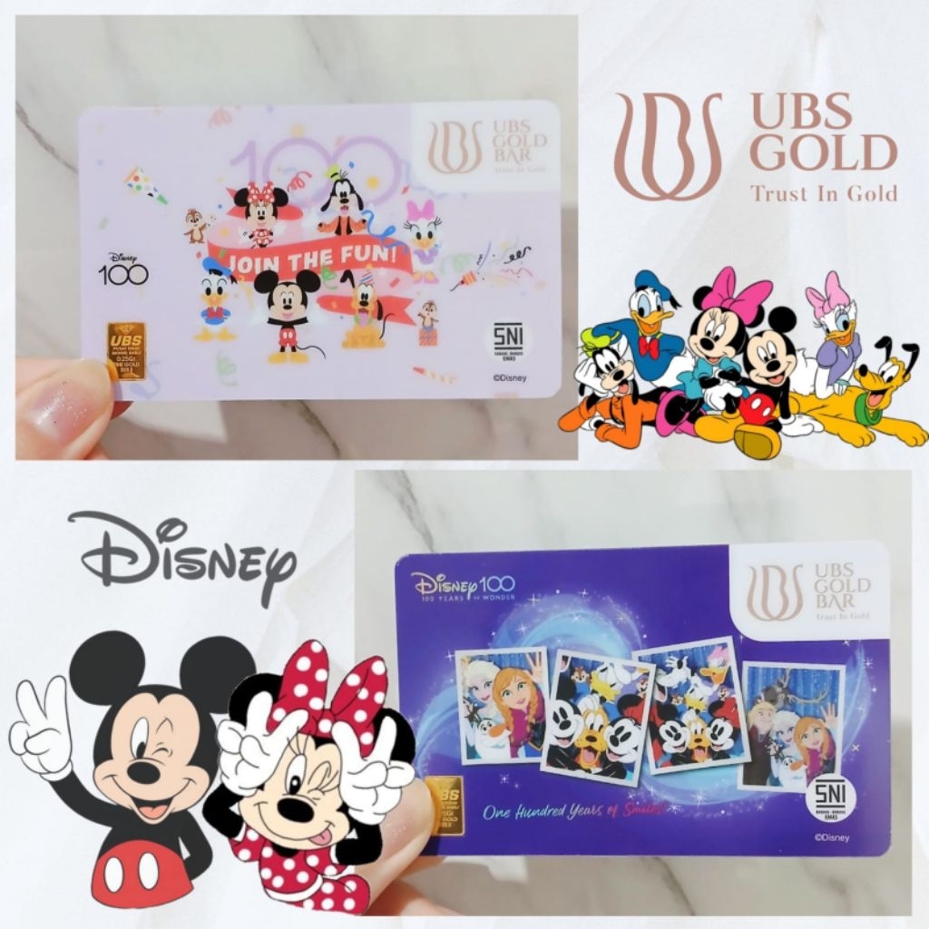 UBS Gold 0.25 gram disney 100th princess FROZEN ELSA