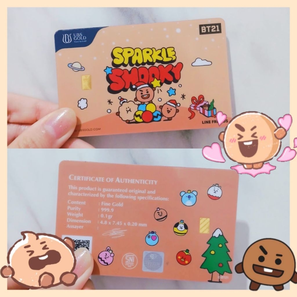 Logam Mulia UBS Gold BT21 0.1 gram shooky