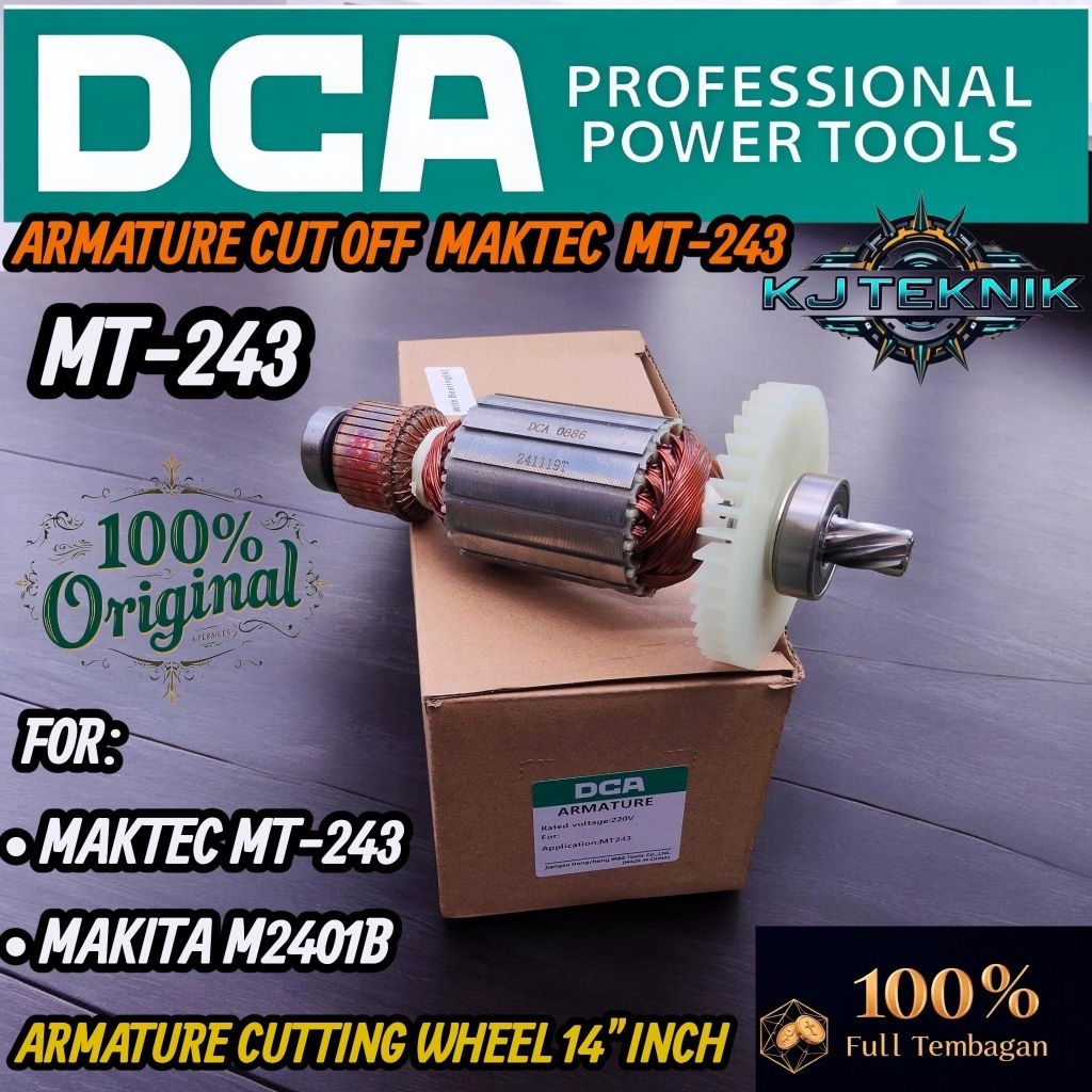 DCA Armature Cut off Maktec 14 inch/ Armatur Angker Dinamo Mesin Cutting wheel Maktec MT243 /Armatur