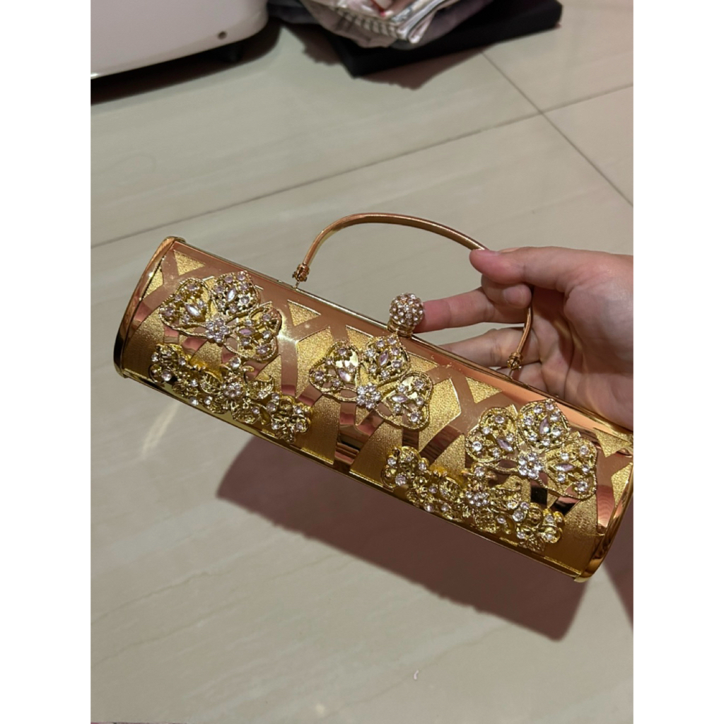 [PRELOVED] Tas Pesta Berkilap Sling Bag Hand Bag Party Bag