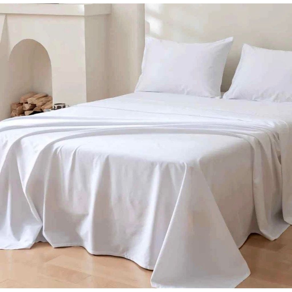 Flatsheet ex hotel kingkoil / sprei lembaran ex hotel/ sprei hotel kualitas bintang lima