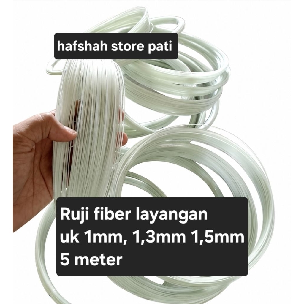 FIBER BUAT LAYANGAN 1MM1,3MM1,5MM 5 METER
