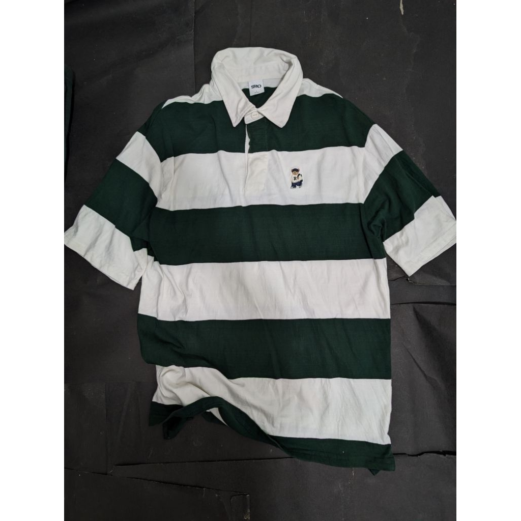 kaos kerah / baju kerah / polo shirt rugby by spao salur size XL