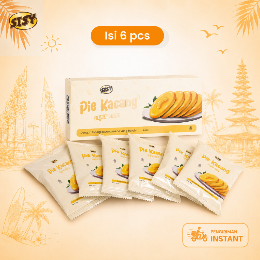 Pie Susu Sisy | PIE KACANG SISY 1 Box isi 6pcs