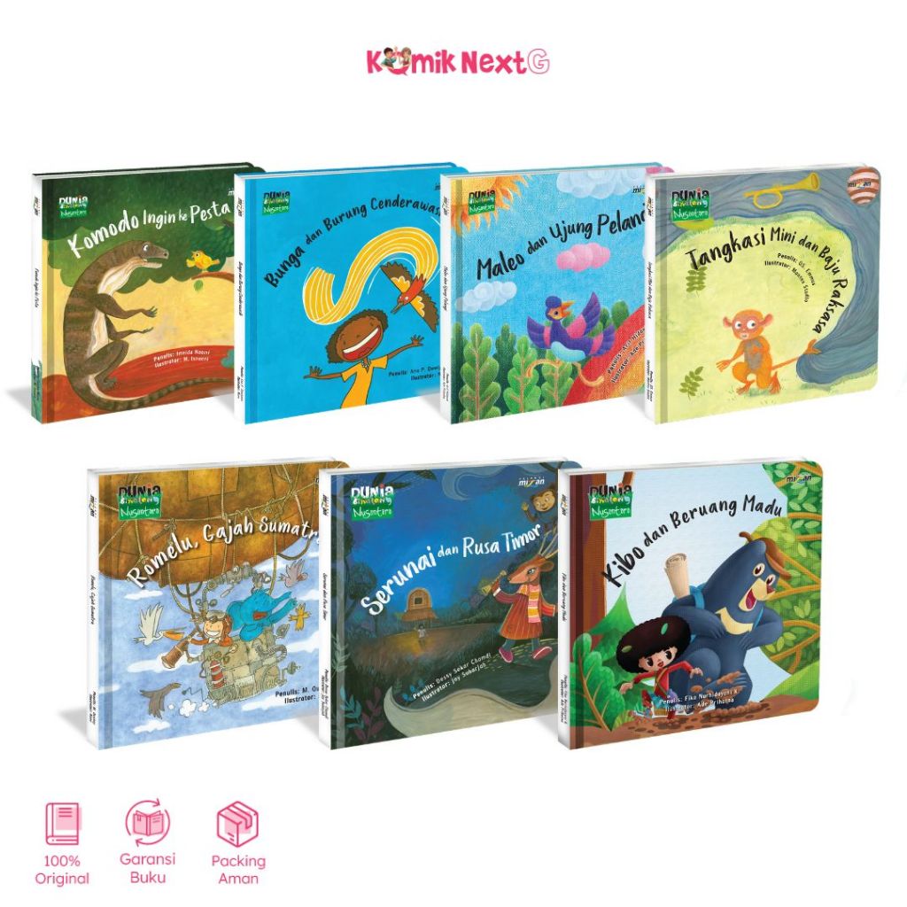 Pelangi Mizan Buku Anak Dongeng Dunia Binatang Nusantara: Komodo - Burung Cendrawasih - Maleo - Tang