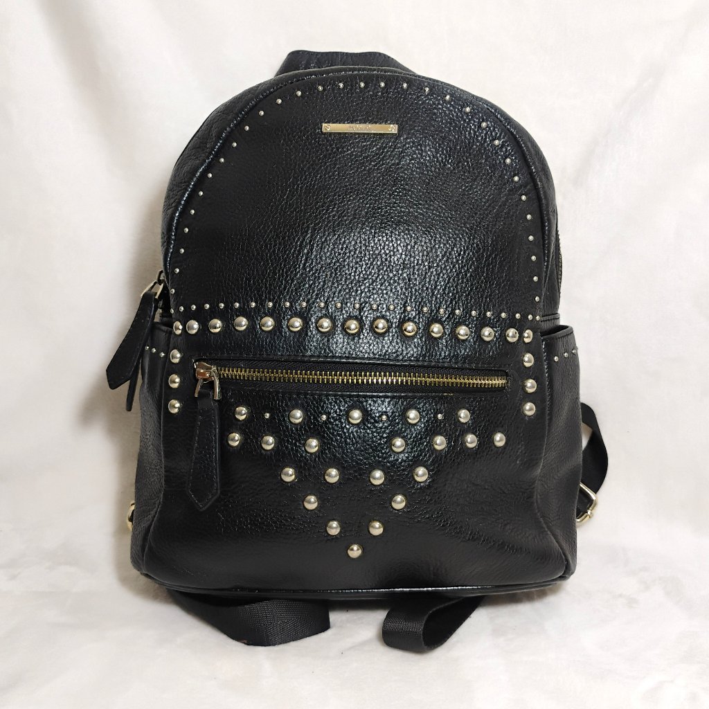 [PRELOVED] Ransel Tas kulit kulas Wanita Warna Hitam - Nuc3lle