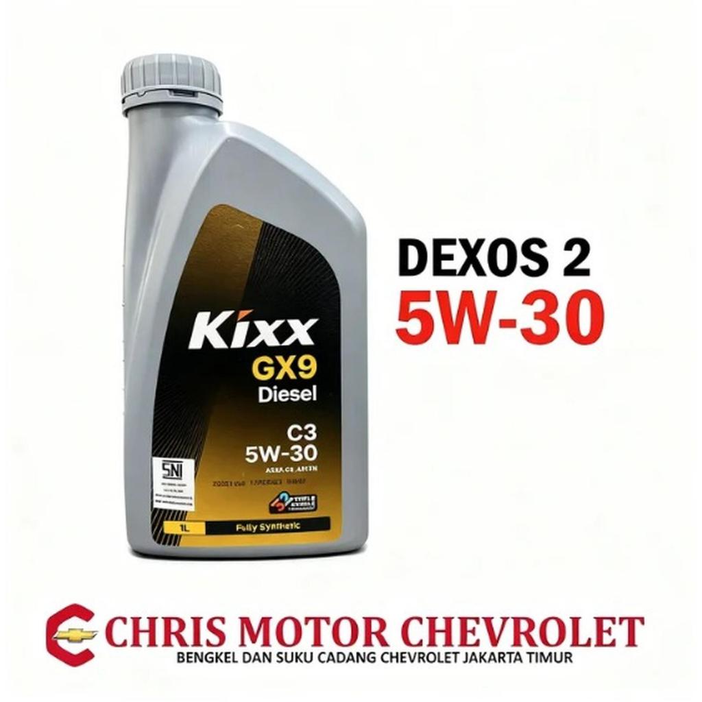 OLI MESIN DEXOS 2 5W-30 C3 KIXX GX9 DIESEL KEMASAN 1 LITER new product CHRIS MOTOR CHEVROLET