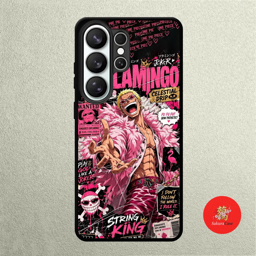 Case Samsung S26 S25 S24 S23 S22 S21 S20 S10 S9 Ultra Plus Fe Edge Rubber Softcase DOFLAMINGO One Pi