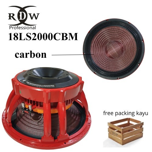 Speaker Komponen RDW 18LS2000 CBM / Komponen RDW 18LS2000 CARBON Free packing kayu