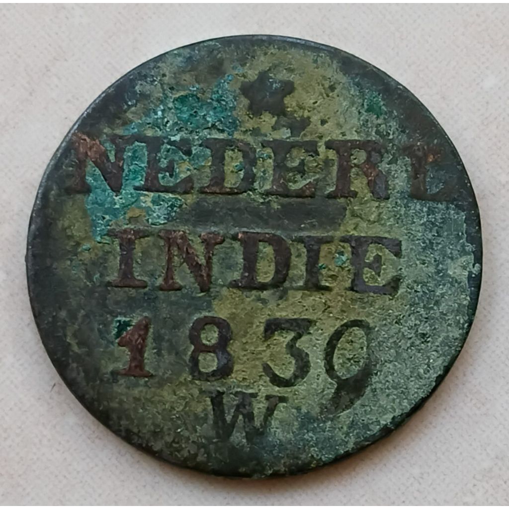 Koin Kuno 1 Cent Nederl Indie 1839 W