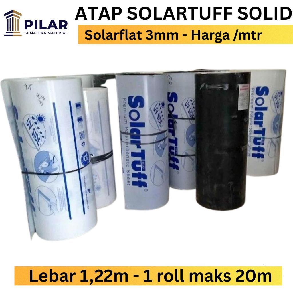 Atap Solartuff Solid 3mm - Atap Solartuff Solid - Solarflat 3mm - Harga Per meter