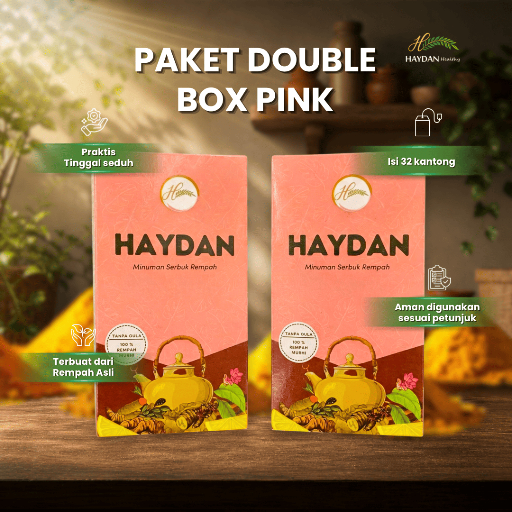HAYDAN Paket Double Sehat Rahim Teh Rempah Detoks Promil JSR 2 Box 250ml