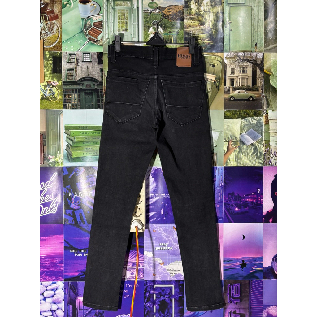 Hugo Boss Black Ripped Skinny Jeans Size 27 Preloved