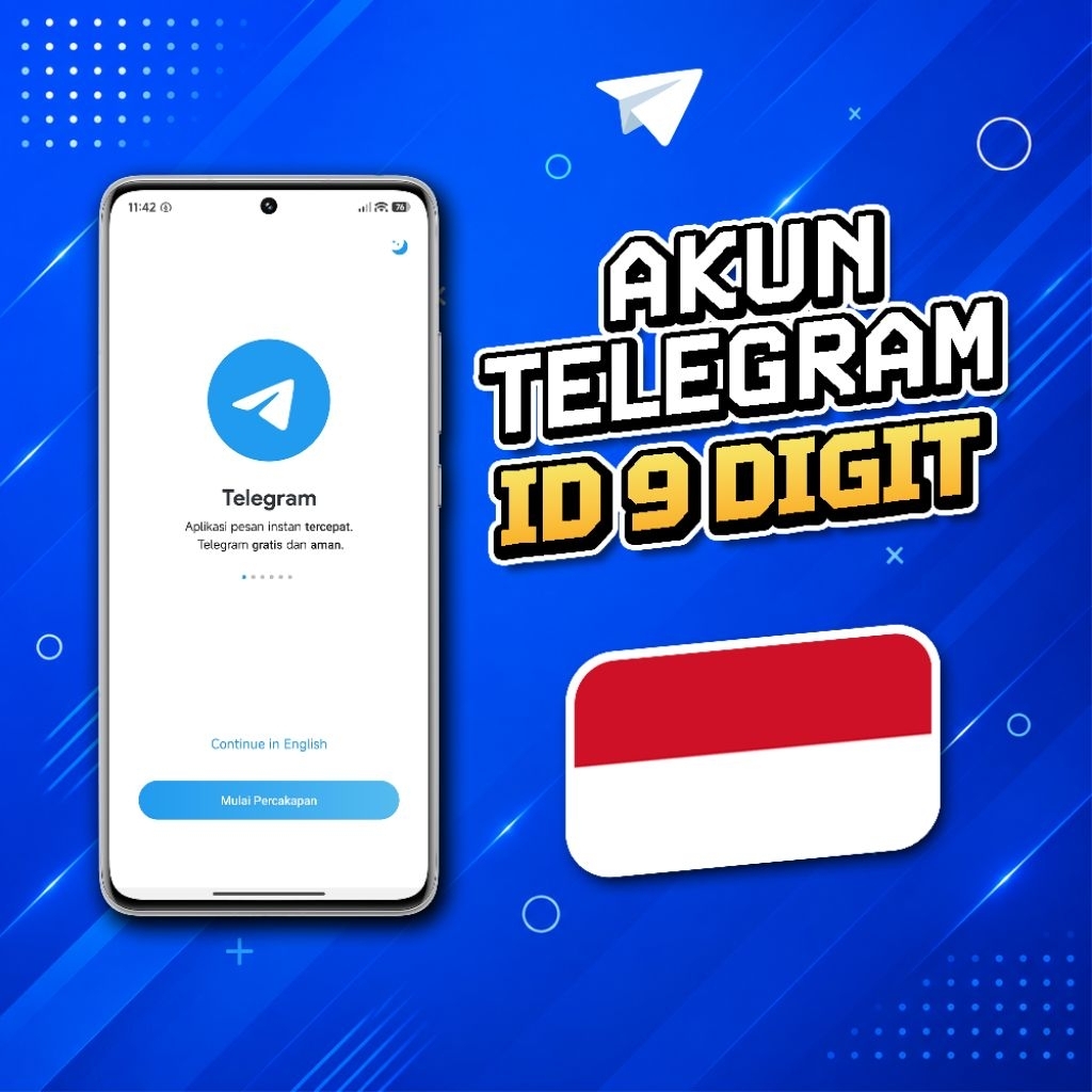 AKUN TELEGRAM +62 | OLD ID 9 DIGIT | INDONESIA | HIGH QUALITY