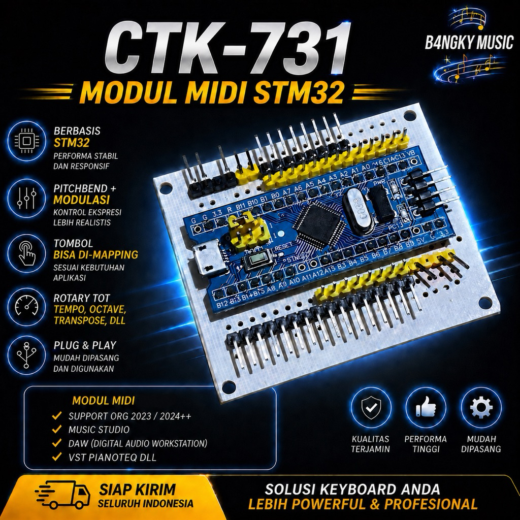 MODUL MIDI CASIO CTK-731