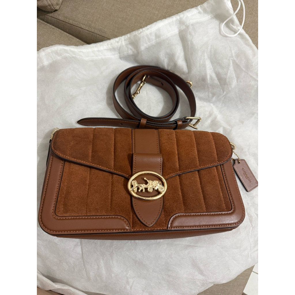 coach georgie suede original
