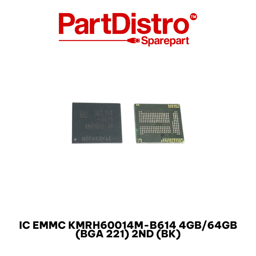 IC EMMC KMRH60014M-B614 4GB/64GB (BGA 221) 2ND (BK)