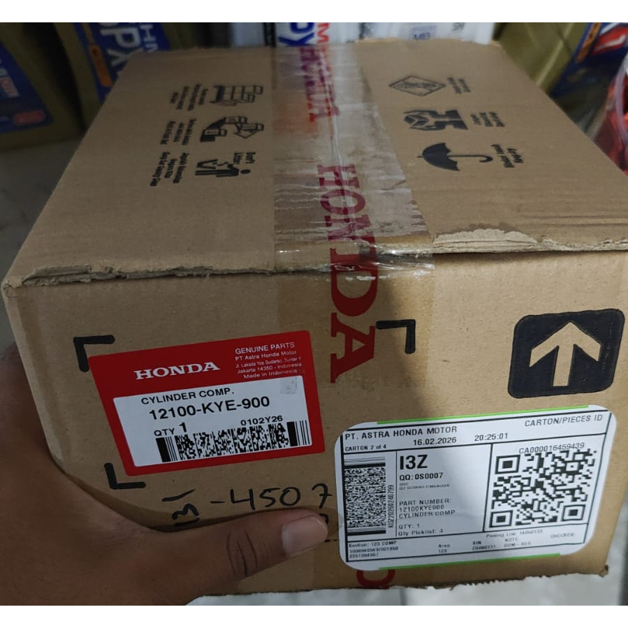 12100KYE900 Cylinder Comp BLOK SEHER Cylinder Comp Honda MEGAPRO150 KARBU MEGAPRO FI Megapro New 150