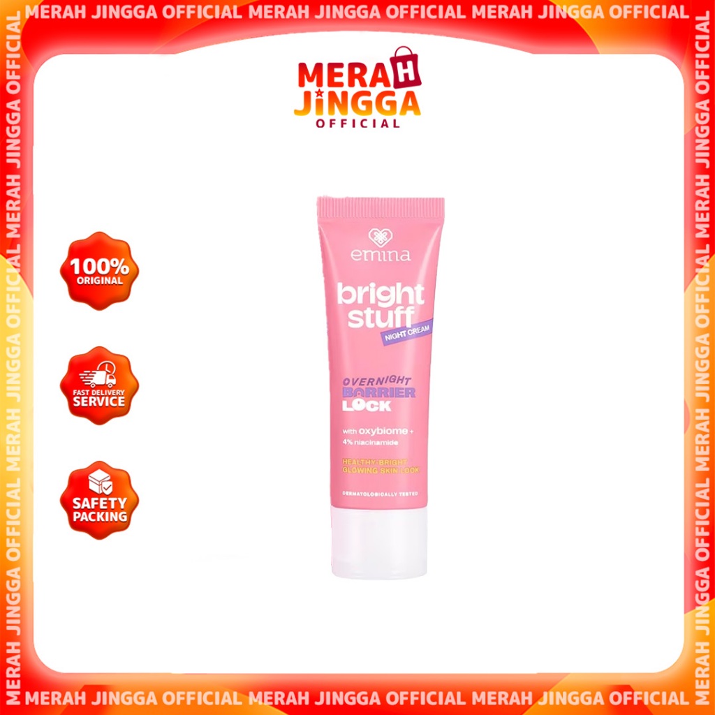 Emina Bright Stuff Night Cream 20g | Merah Jingga Official