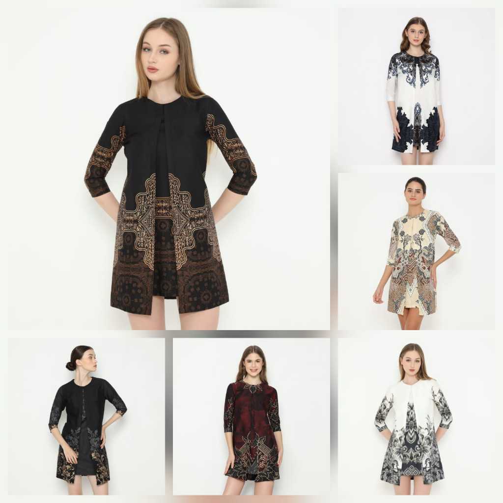 LUIGI RICCIO Dress Batik Wanita Jubah Size Standard Dewasa Elegan Katun Premium Pakaian Couple Arriv