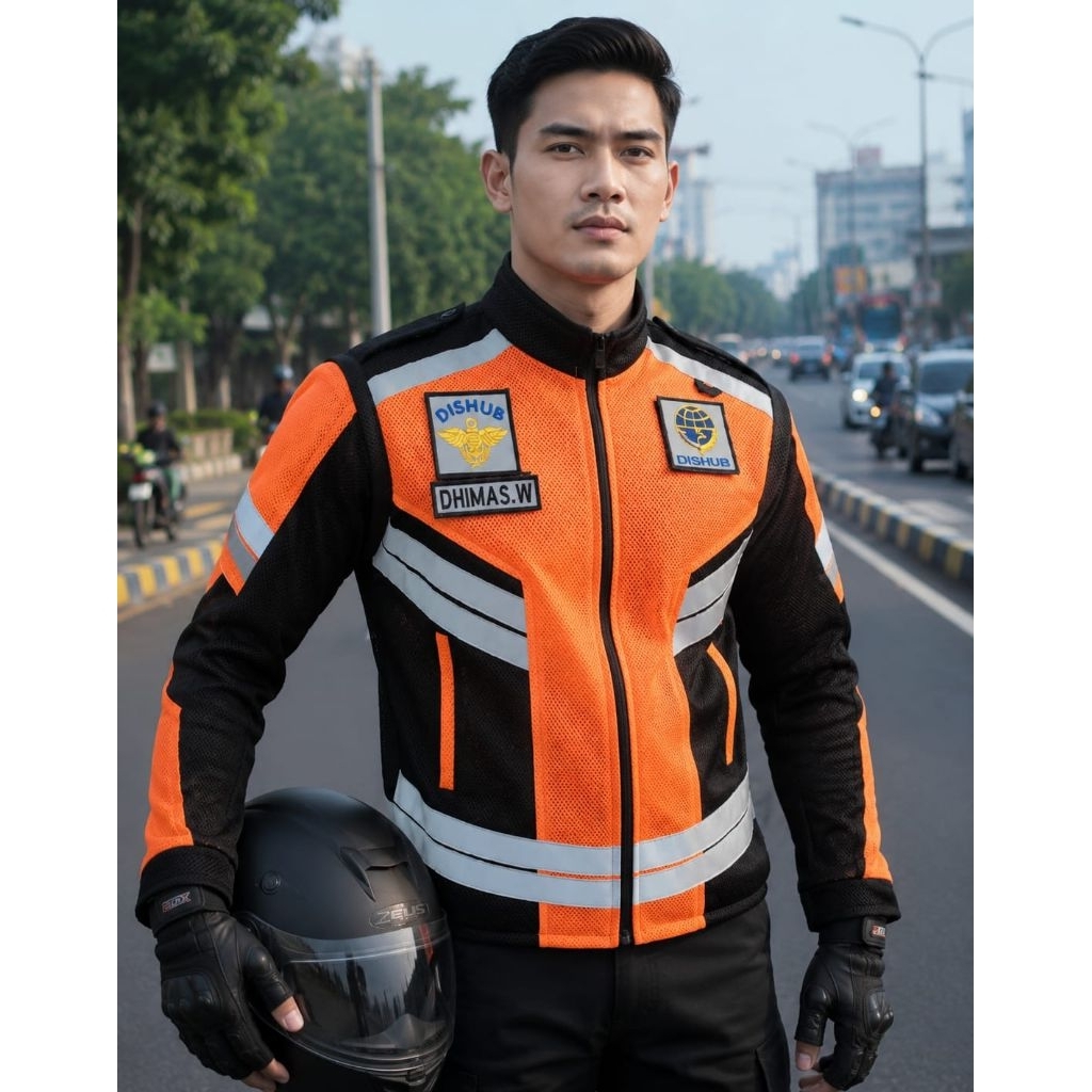Romket Dishub Rompi Jaket Dishub Orange