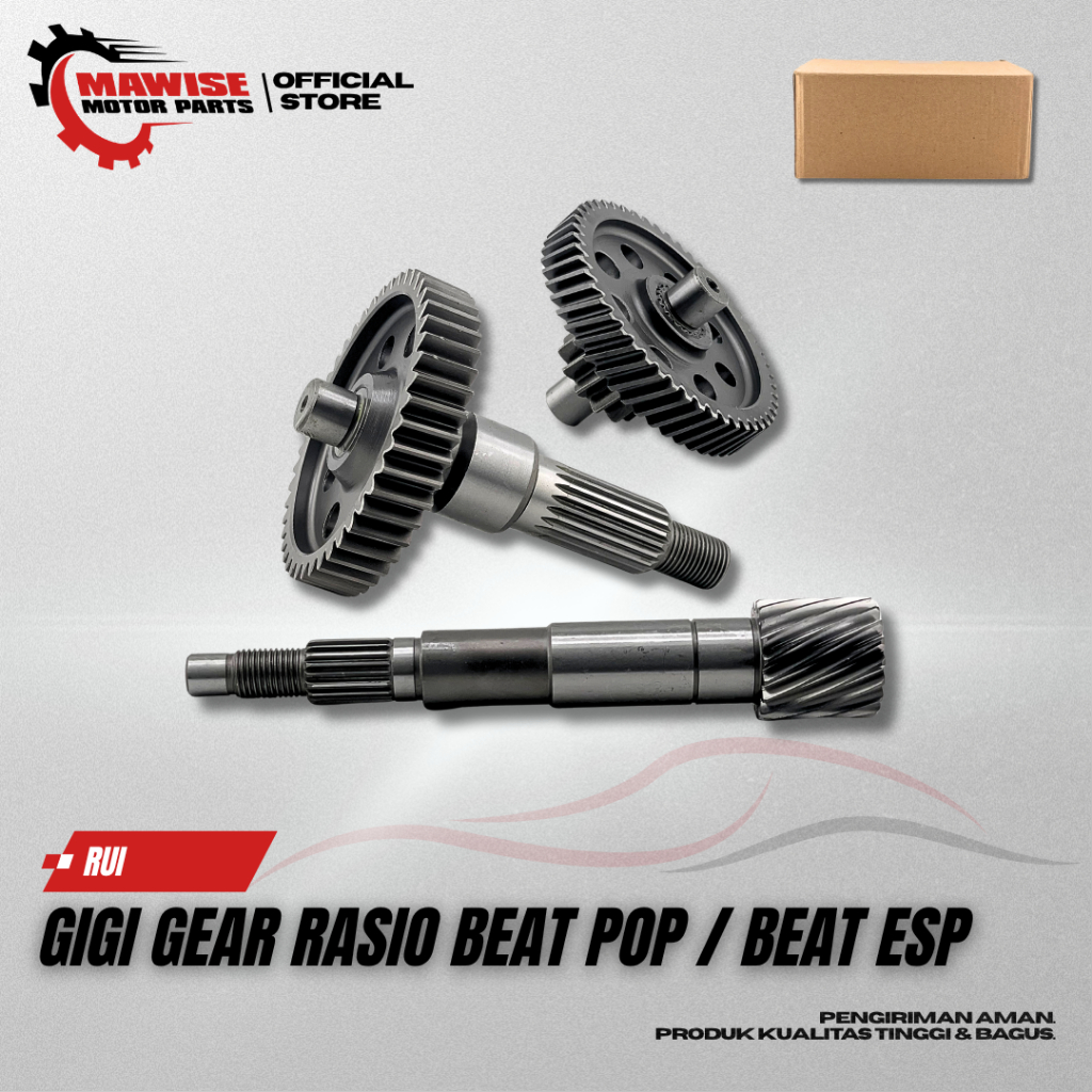 GIGI GEAR RASIO BEAT POP / BEAT ESP - GIR GEAR BOX SET HONDA BEAT FI ESP / NEW VARIO 110 FI ESP