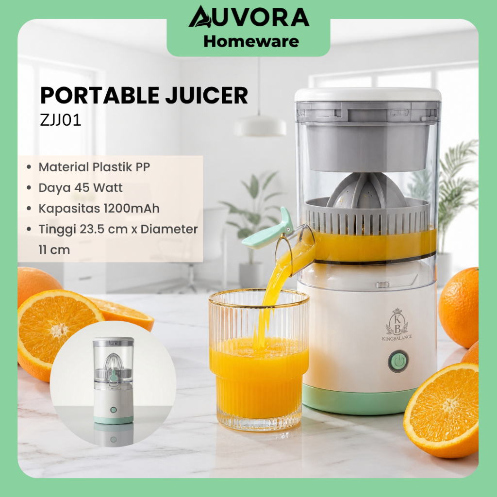 AUVORA Blender Mini Juicer Portable Alat Peras Buah Otomatis Multifungsi / Blender Juicer Portable U