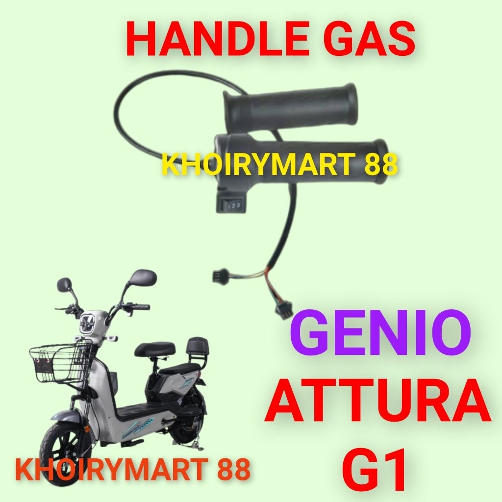 handle gas genio attura g1 throttle gas sepeda listrik genio attura g1