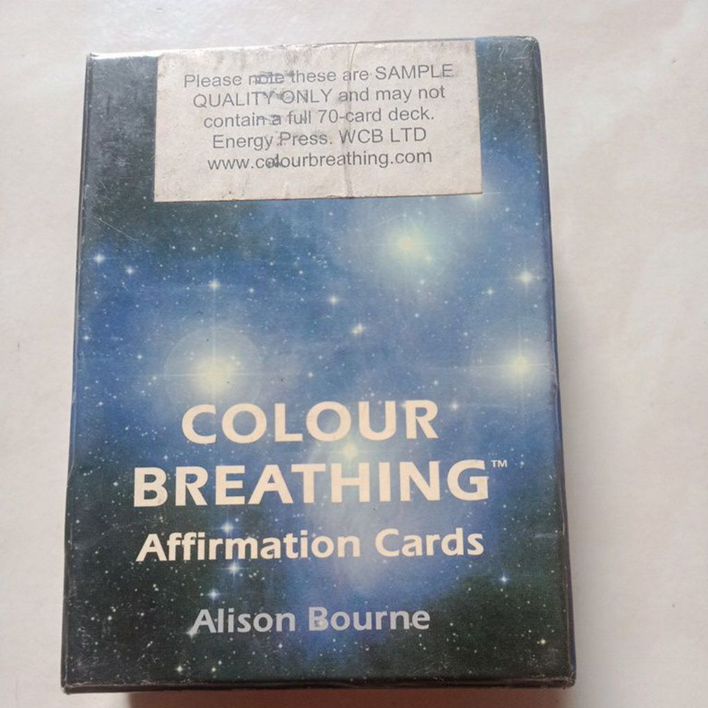 Buku Colour breathing affirmation cards - Alison bourne