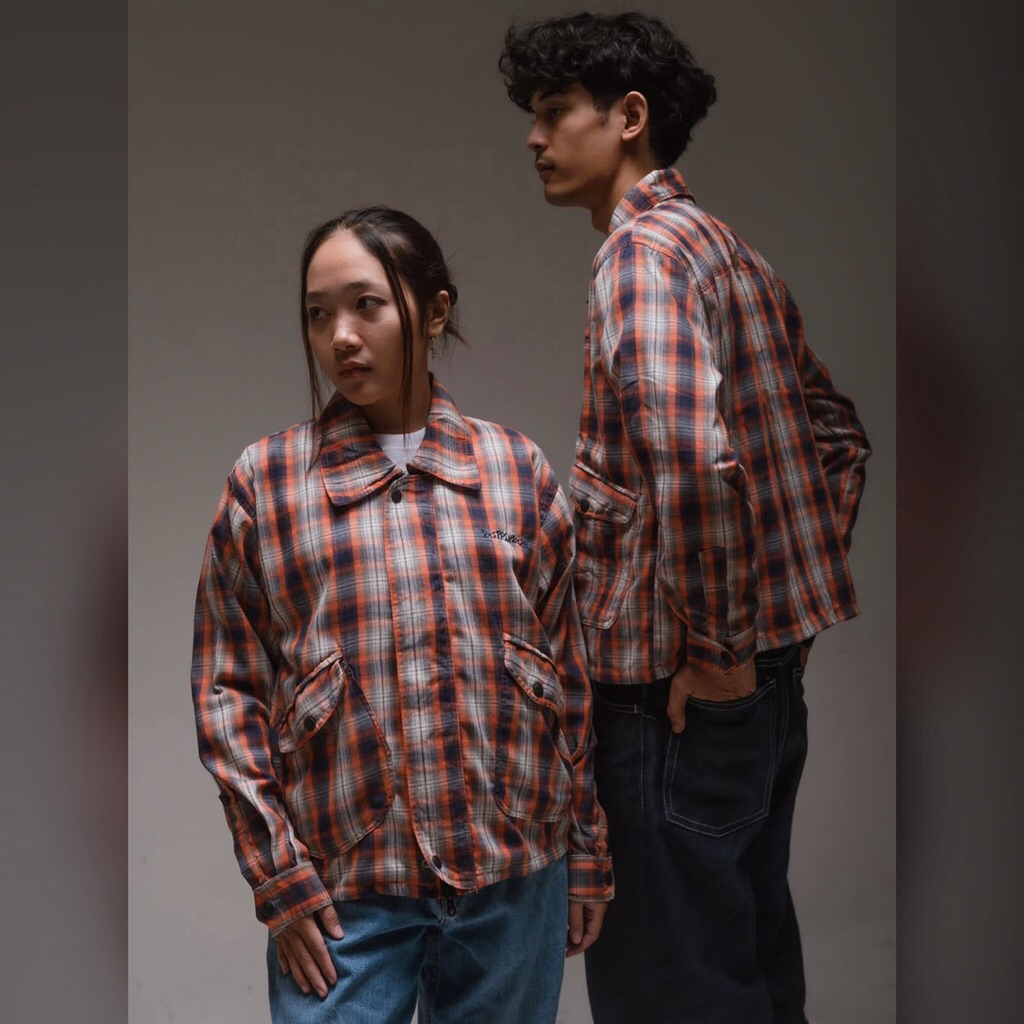 Jacket / Jaket Work Strike Peak Tartan Series From Deffender